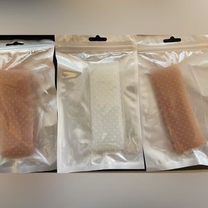 3 Silicone wig grips (New)